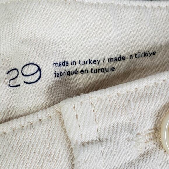 Pilcro Anthropologie The Kit High Rise Wide Leg Utility Trousers Size 29 Beige - Picture 9 of 13